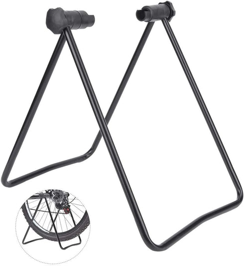 VGEBY Portable & Foldable Bike Support Bracket, 12" Black Steel Tube