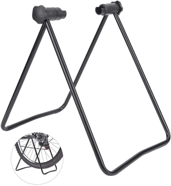 VGEBY Portable & Foldable Bike Support Bracket, 12" Black Steel Tube