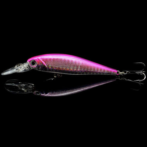 OriGlam 10 Pack Fishing Lures - Hard Baits, Minnow Crankbait & Swimbait Kit for Freshwater & Saltwater