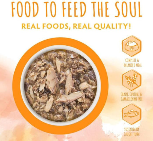 Soulistic 3 oz., 8 Originals Luna Tuna Tuna Dinner in Pumpkin Soup Wet Cat Food, Case