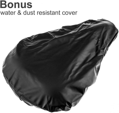 Zacro Bike Seat Cushion, Gel Padded Cover for Men Women, Extra Soft Exercise Bicycle Seat Compatible with Peloton