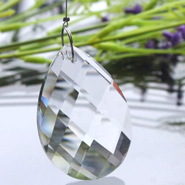 Monghuis 1pc 38mm Clear Chandelier Glass Lamp Prisms Parts Hanging Drops Pendants