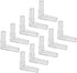 uxcell Aquarium Air Valve Connector, Plastic Inline Tubing L-Shaped Non-Return Valves for 4mm Fish Tank 10pcs