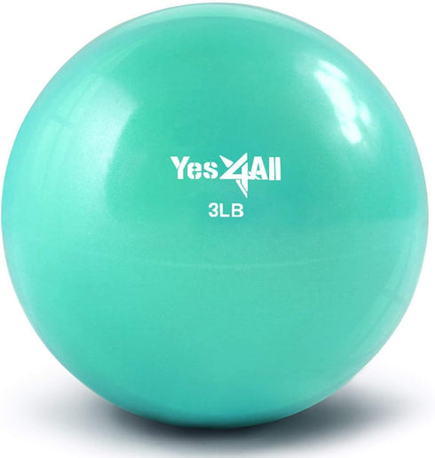 Yes4All Weighted Toning Balls for Exercise, Soft Medicine Balls for Exercise, Pilates,