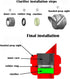 37/45 6X 8X Archery Degree Hooded Peep Sight Compound Bow Peep Sight Inner Core Clarifier Aperture Lens Kits