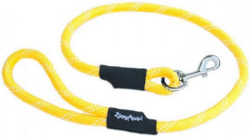 ZippyPaws Climbers Heavy Duty Dog Leash, 6 Feet Long, Black, Durable 2/3'' Climbing Rope