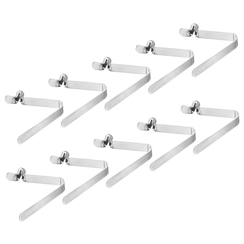 PATIKIL 6.4x5mm Kayak Paddle Snaps, 10 Pack Tent Pole Clips Steel V Shaped Single Pin Push Button Spring Clips Lock