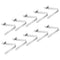 PATIKIL 6.4x5mm Kayak Paddle Snaps, 10 Pack Tent Pole Clips Steel V Shaped Single Pin Push Button Spring Clips Lock