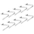 PATIKIL 6.4x5mm Kayak Paddle Snaps, 10 Pack Tent Pole Clips Steel V Shaped Single Pin Push Button Spring Clips Lock