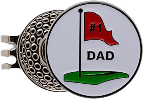 Funny Emoji Golf Hat Clip with Enamel Magnetic Ball Marker