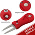 Myartte Golf Divot Repair Tool, Zinc Alloy Switchblade with Golf Ball Marker for Repairing Greens