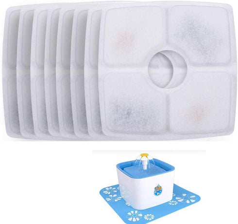 Cat Water Fountain Filters, 8 Packs Replacement Filter for Automatic 84oz/2.5L Pet Water Fountain