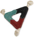 Triangle Shape Natural Suede Leather Chew Toy for Medium to Large Dogs, Pack of 2