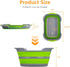 Multipurpose Collapsible Pet Bathtub - Portable Laundry Basket-Foldable Bathing Tub with Drainage Hole, 7.1 Gal/27L