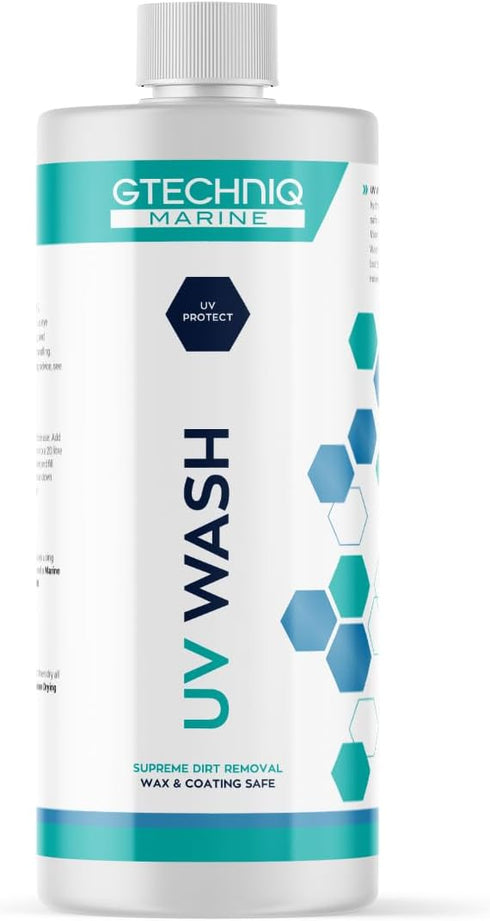 Gtechniq Marine UV Wash Concentrate for Boats, Yachts, Jet Skis, Cleans Marine Paint, Essential Cleaning Products