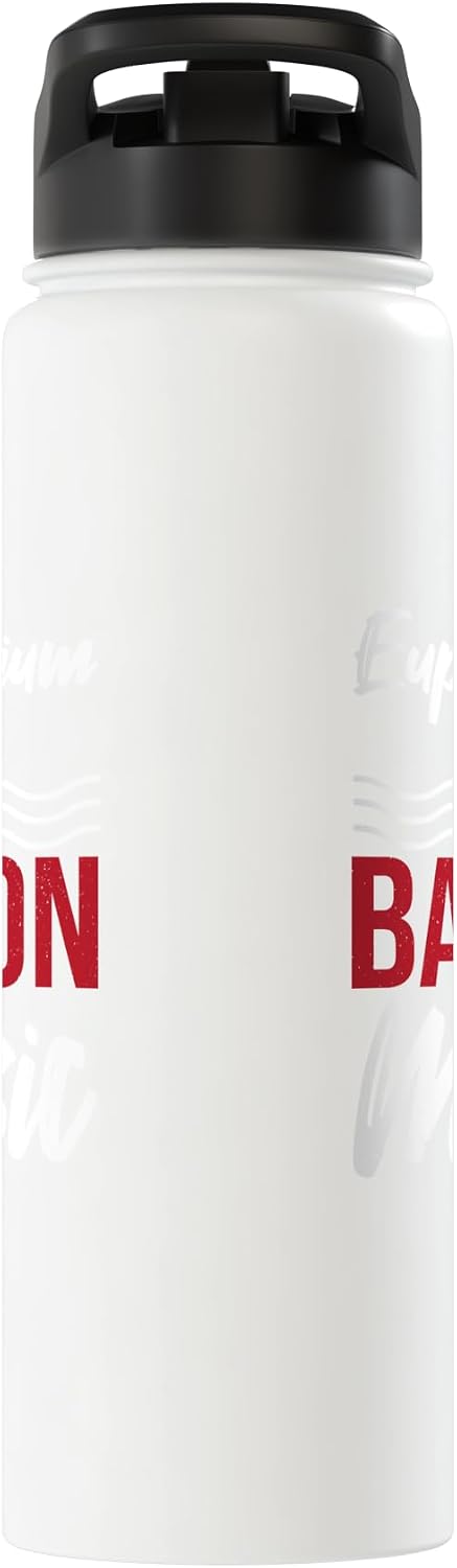 Euphonium Player Bass Instrument Design Euphonium Is The Bacon Of Music Stainless Steel Insulated Water Bottle