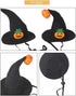 Halloween Pet Costume, Cat Dog Pumpkin Wizard Hat with Adjustable Strap for Halloween Party Clothing