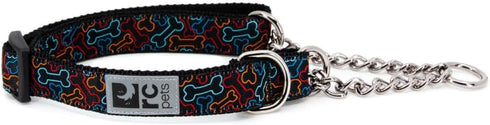 RC Pets 3/4" Martingale Training Collar, Small, Bones