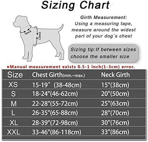 Dog Harness, No-Pull Service Dog Vest with Handle, Adjustable 3M Reflective Nylon Material for Small Medium Large Dogs