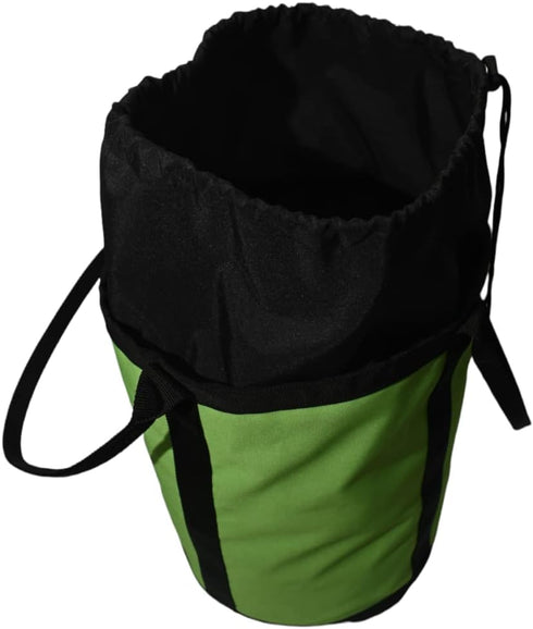 RNA Plain Jane II Rope Bag - Outdoor Equipment & Arborist Gear, Green Bucket-Style Pack/Bag with Black Drawstrings