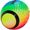 Regent Practice Football Neon Rainbow Colored 9" Spiked for Gripping Control, Soft Rubber Inflatable Football