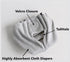WCDJOMOP (3.9" 6.3"), Reusable Washable Squirrel Diapers, Highly Absorbent with Strong & Flexible Pants No Leak