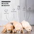 25oz Stainless Steel Dog Bowls Set, 2 Pack, 3.1 Cups Metal Bowls, 1.89 inch Deep, Dog Water Bowl for Raised Feeder