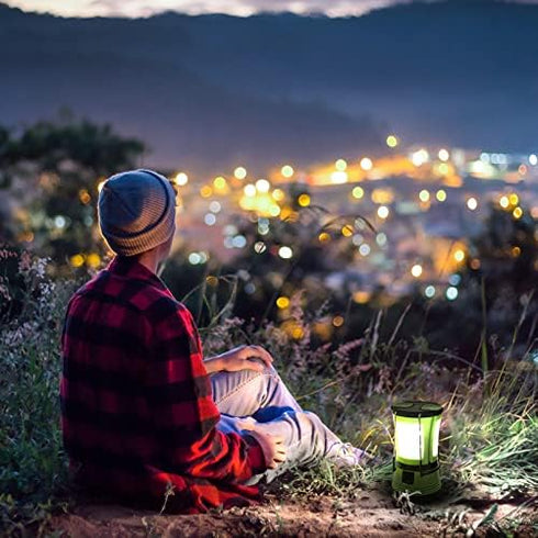 LE LED Camping Lantern Rechargeable, 600LM, Detachable Flashlight, USB Cable & Car Charger Included