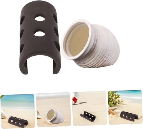2pcs Beaupretty Aquarium Shrimp Breeding Cave and Betta Fish Tank Hideout Pottery Shelter, Small White Ceramic Spawning