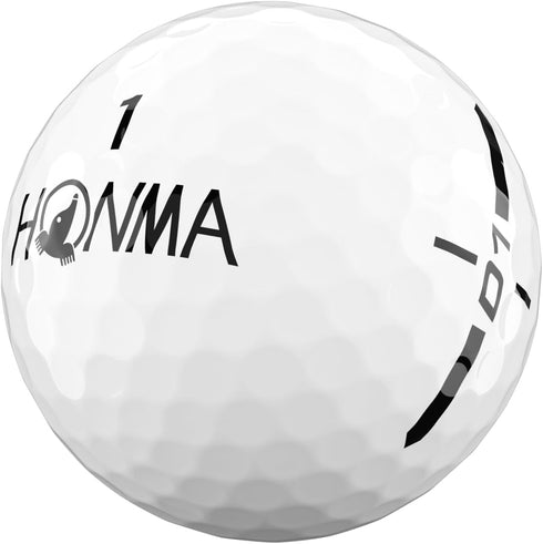 D1 Beginners,1 Dozen Honma Distance Golf Balls,Extra Soft Feel with Long Distance,High Speed Core with Low Spin