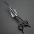 Professional Dog Grooming Scissors Set 7.0 inches - Straight, Thinning, Curved, Chunkers & Comb, Black