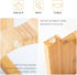 FOREYY Raised Pet Bowls for Cats and Small Dogs, Bamboo Elevated Feeder with 2 Stainless Steel Bowls, Anti-Slip Feet