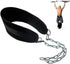HemeraPhit Pull-up Belt - Weighted Dip Belt with Chain, Double D-ring Weightlifting Back Support Strap
