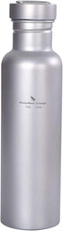 Outdoor 750ml Titanium Sports Bottle - Wide Mouth Flask Canteen for Camping Cycling Hiking Ti1507B