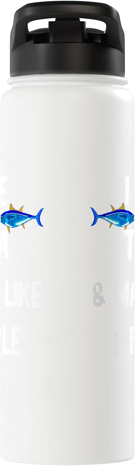 Cool Bluefin Tuna Deep Sea Fishing Angler Gifts Tuna Food Fish Predatory Fish Tuna Tin Funny Tuna Stainless Steel