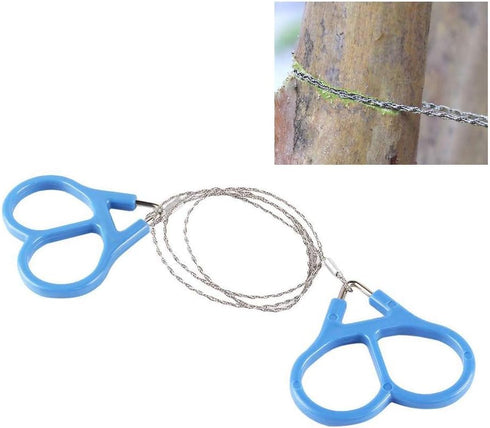 Wire Saw, High Strength Steel Pocket Chainsaw, Mini Serrated Cutting Cable for Emergency Survival Kit