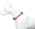 Pink Basic Adjustable Dog Collar for Small Medium Large Dogs, Breathable Quick Release Nylon Pet Collar