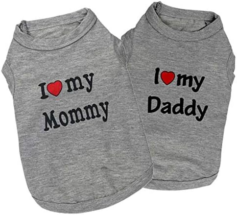 2 Pack Puppy Shirt for Small Dog Boy - Casual Breathable Comfortable Apparel for Dog Cat