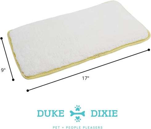 Duke & Dixie Pet Kennel Pads - Pack of 2 Soft Replacement Mats for Pet Travel Carriers & Crate Beds - Washable Mat 2