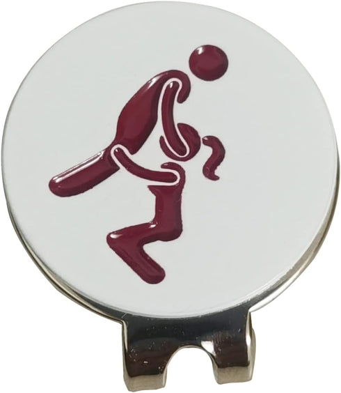 weilaike Magnetic Hat Clip with Funny Golf Ball Marker, Unique Humorous Golf Accessories