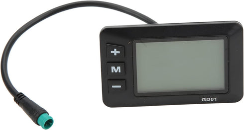 Tbest Electric Bike LCD Display - 36V 48V GD01 Waterproof Plug for 22.2mm Handlebar