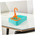 2pcs Bird Bath Tub Toy Interactive Fountain for Birds Automatic Water Circulation Vegetable Washing Basin Parrot Shower