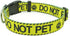 Dog Collar for DO NOT PET | Sturdy Durable with Buckle | Yellow Adjustable Polyester Collar for Small Medium Large Dogs