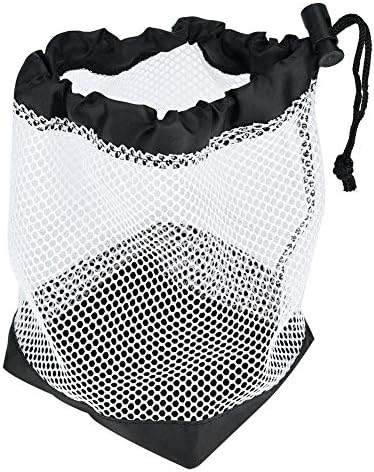 Nylon Mesh Drawstring Ball Bag Pouch for 36 Balls Storage Holder Accessory