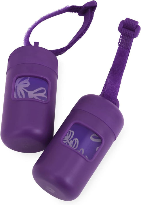 Best Pet Supplies Dog Poop Bag Holder Leash Attachment with 30 Bags,