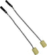 PEHHAH 50mm 63cm) Fire Poi, Flow, Spinning, Kevlar Wick Head, Circus, Dance Prop for Festivals & Performances (Total