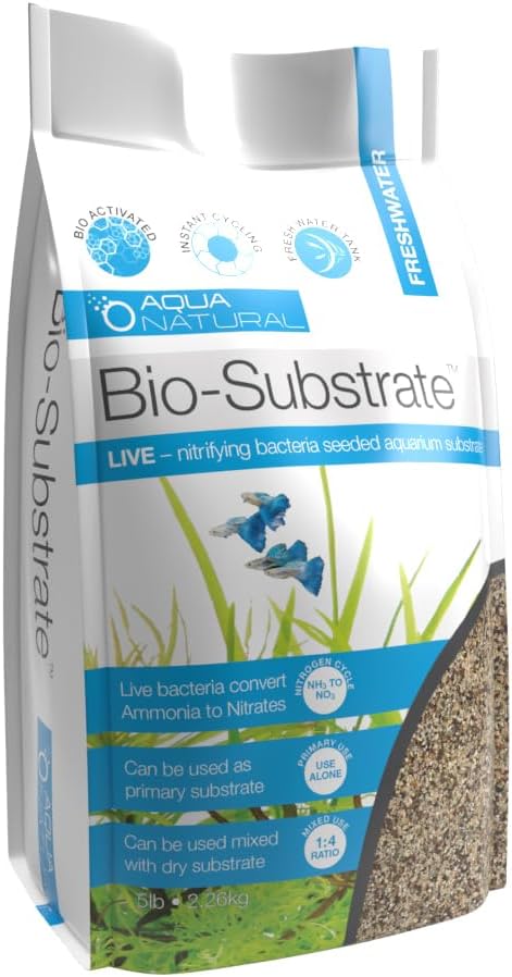 Aqua Natural Prairie Sand Bio-Substrate, 5lb for Aquariums, Sand Seeded with Bio-Active Nitrifying Bacteria