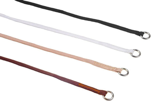 Show Slip Collar - Premium Flat Braided Nylon Dog Collar with Chrome Plated Hardware for Small to Large Dogs