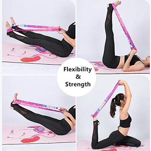 YOGAER Adjustable Yoga Mat Carrier Strap, Thick Sling for Carrying Large Mats and Stretching Band