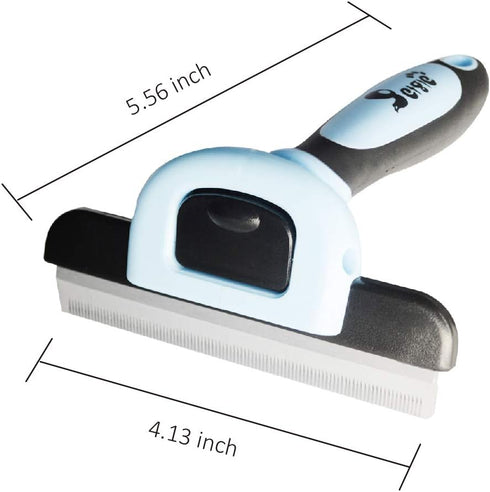 Effective Deshedding Brush and Large Dog Comb, Professional Grooming Tools for Reducing Undercoat Shedding
